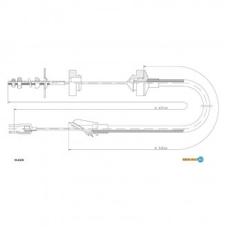 35.0105 ADRIAUTO Трос сцепления peugeot 305 (пр-во adriauto)