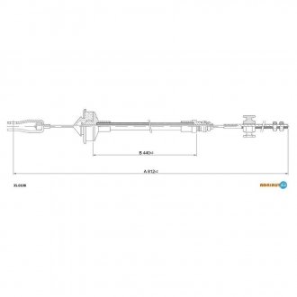 350108 ADRIAUTO Трос сцепление