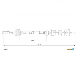35.0138 ADRIAUTO Трос сцепление