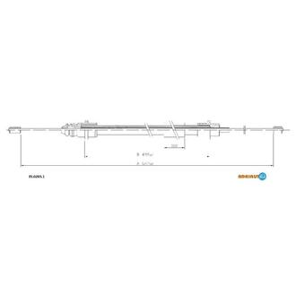 35.0203.1 ADRIAUTO ADRIAUTO PEUGEOT Трос ручного тормоза задн.прав.406