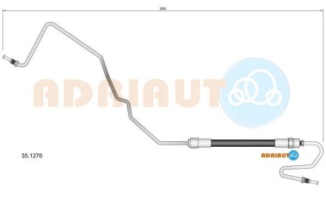 CITROEN гальмівний шланг С4 I, II 04-, DS ADRIAUTO 35.1276