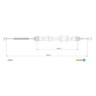 Трос ручного тормоза renault kangoo ADRIAUTO 41.0213.1