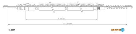 41.0227 ADRIAUTO Трос ручного гальма