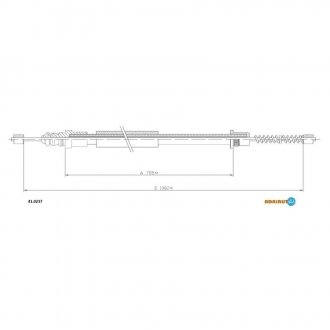 41.0237 ADRIAUTO Трос ручного гальма