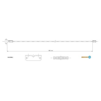 Трос ручного тормоза opel vivaro,renault trafic ADRIAUTO 41.0238.1