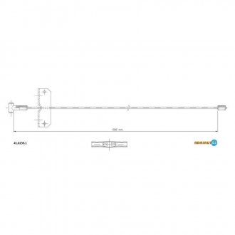 41.0239.1 ADRIAUTO Трос ручного тормоза opel vivaro,renault trafic (пр-во adriauto)