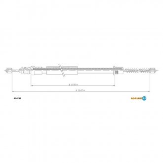 41.0249 ADRIAUTO Трос ручного гальма