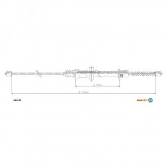 41.0269 ADRIAUTO Трос зупиночних гальм