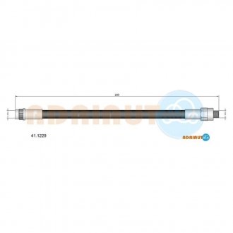 41.1229 ADRIAUTO ADRIAUTO RENAULT Шланг тормозн. задн.R25 -92