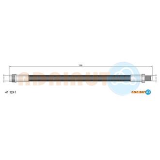 41.1241 ADRIAUTO ADRIAUTO RENAULT Шланг тормозной передн. R19, зад R21 320mm