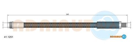 41.1251 ADRIAUTO ADRIAUTO RENAULT Шланг тормозн. пер. Clio II