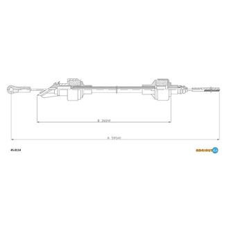 45.0114 ADRIAUTO ADRIAUTO SEAT Трос сцепления Ibiza Junior 903 Confort 91-92