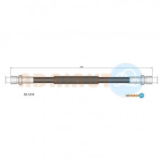55.1216 ADRIAUTO ADRIAUTO VW Шланг тормозной пер. VW T2