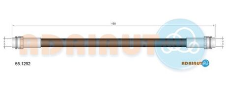 55.1292 ADRIAUTO ADRIAUTO VW Шланг торм. задн. PHAETON 02-