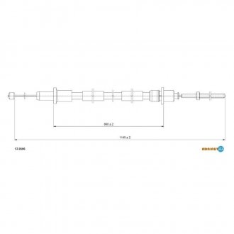 57.0106 ADRIAUTO Трос сцепление