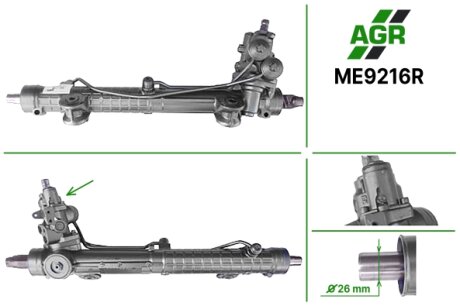 Рулевая рейка с ГУР восстановленная MERCEDES C W 203 4*4 2000-2007 AGR ME9216R