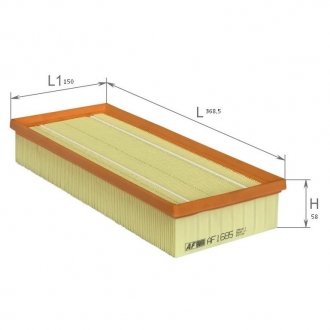 AF1685 ALPHA FILTER Фильтр воздушный 93BB 9601 BA, XS71 9600 EB, XS71 9600 BB, 1 665 421, 1444.R0