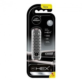 83576 Aroma Ароматизатор на дефлектор Aroma Car HEX 10g - SILVER