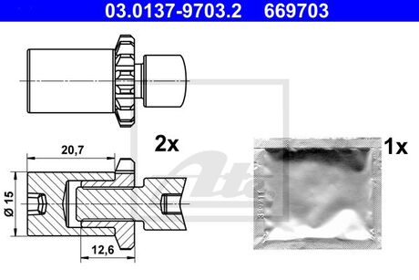 ZEST.MONT.SZCZКK MERCEDES BENZ W201 190E 2,6 82-93 ATE 03013797032