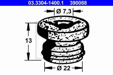 03.3304-1400.1 ATE Защитная крышка