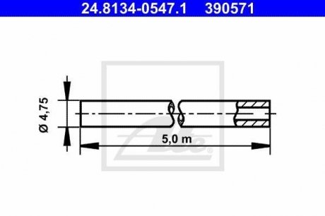 24.8134-0547.1 ATE Трубопровод тормозного привода