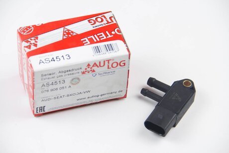 AS4513 AUTLOG Датчик давления выхлопных газов Caddy/Crafter/T5 (сажевого фильтра) AUTLOG AS4513