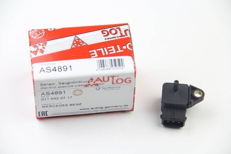 AS4891 AUTLOG Датчик давления наддува (3 конт.) MB A,C,E (W168/W202/W124/W210) 1.7D-3.4D 88- AUTLOG AS4891