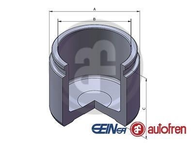 D025308 AUTOFREN Поршенек суппорта перед COROLLA/AURIS/YARIS (60х49,05мм) 06- AUTOFREN SEINSA D025308