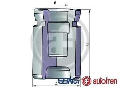 D025370 AUTOFREN Поршень супорта гальмівного CHRYSLER T. PT CRUISER 00-10