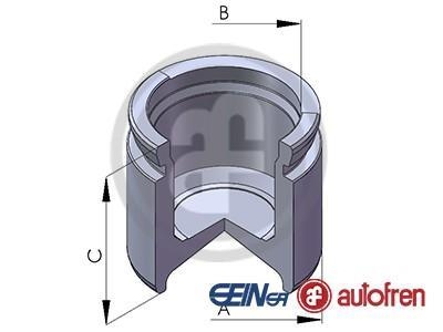 D02562 AUTOFREN Поршенек суппорта Vectra A/Ascona/Corsa/Cadet 70-95 48*44,5mm AUTOFREN SEINSA D02562