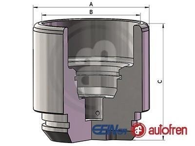 D025691 AUTOFREN Поршень супорта