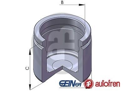 D02586 AUTOFREN Поршенек суппорта перед MB 100 (48x44,85мм) 88-96 AUTOFREN SEINSA D02586