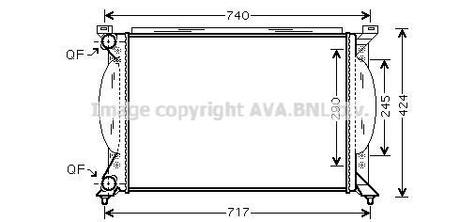 AI2195 AVA COOLING Радиатор охлаждения двигателя (AI2195) AVA