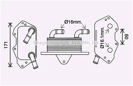 AI3404 AVA COOLING Охолоджувач оливи