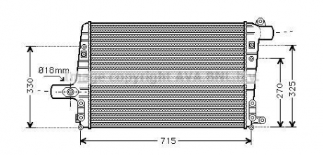 Ai4136 AVA COOLING Интеркулер audi a6/s6 (c5) (01-) (пр-во ava)