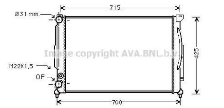 AIA2105 AVA COOLING Радiатор