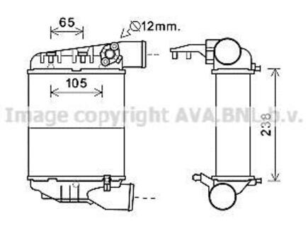 AIA 4369 AVA COOLING Интеркулер