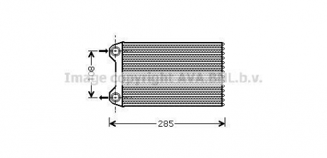 AIA6223 AVA COOLING Радиатор отопителя heat audi a4 all 00- lhd (ava)