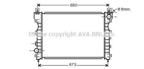 AU 2174 AVA COOLING Радиатор