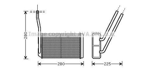 AU6195 AVA COOLING Теплообмінник, Система опалення салону