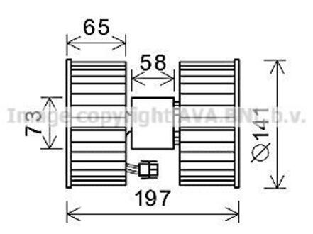 BW8483 AVA COOLING Компрессор салону