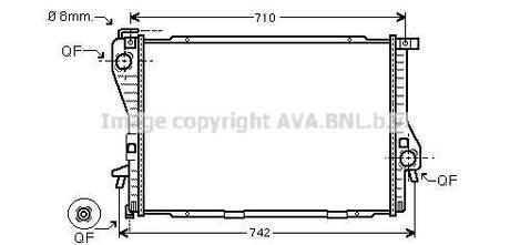 BWA 2300 AVA COOLING Радиатор