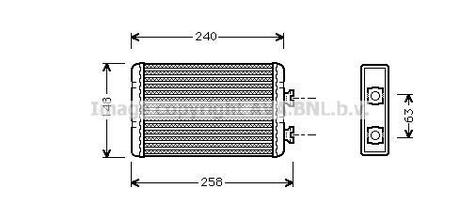 BWA 6210 AVA COOLING Радiатор опалення