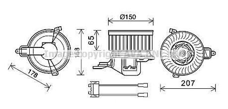 CN8511 AVA COOLING Компрессор салону