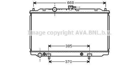 DN2223 AVA COOLING Радиатор, охолодження двигуна