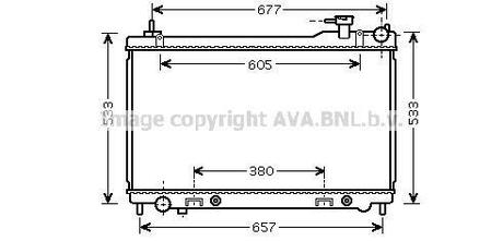 DN2304 AVA COOLING Радиатор охлаждения двигателя (DN2304) AVA