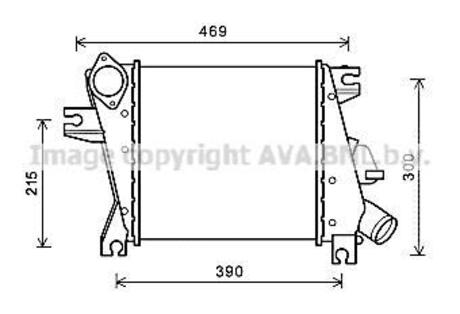 DN4411 AVA COOLING AVA NISSAN Интеркулер X-TRAIL 2.2 01-