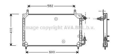 DW5006 AVA COOLING Радиатор кодиціонера