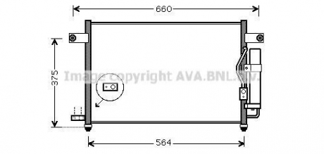 DW5049D AVA COOLING Конденсор кондиционера aveo (ava)