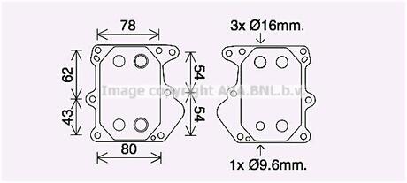 FD3625 AVA COOLING Радиатор масляный (FD3625) AVA